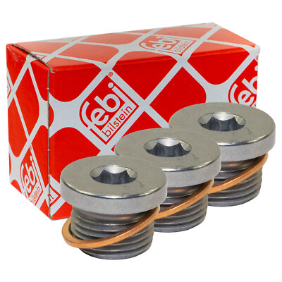 Ölablassschraube 3x FEBI 48895 M18 x 1,5 mm für Aprilia BWM R45 R65 Harley V-Rod