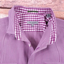 Ted Baker Long Sleeve Casual Button Up Shirt Size 4 Pockets