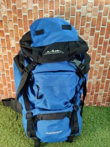 black camping backpack