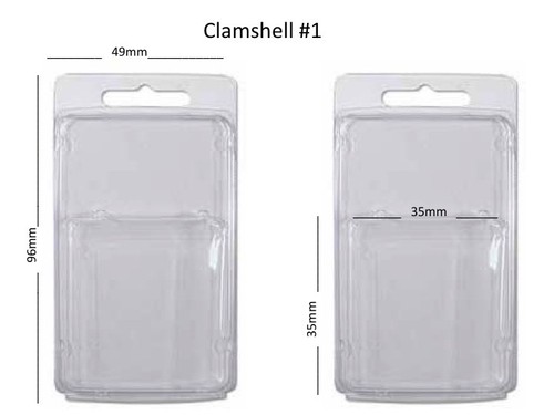 Packaging Supplies Clamshell Pack Blister Pack Clear Packets Boxes Hangsell - Picture 3 of 14
