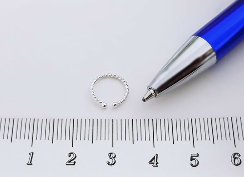 925 Echt Silber Septum Fake Klemmen Nasenpiercing Nasenring Piercing Helix Ring - Picture 9 of 13