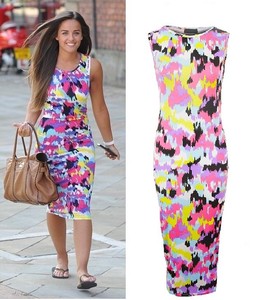 michelle keegan denim dress ebay