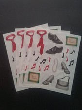 Creative Memories  Block Stickers  4" x 5"  Dancing, Lot of 4