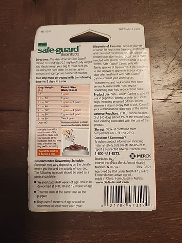Safe-Guard Canine Dewormer - EX 05/25 - Picture 2 of 3