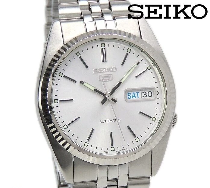 SEIKO 5 Automatic Watch 7S26 0500 Silver SNXJ89 Sports Datejust