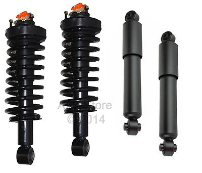 2 Front Complete Struts Springs + 2 Rear Shocks Fit 1998-2004 Tacoma Pre Runner