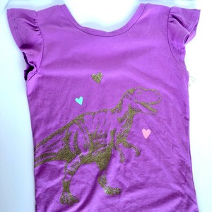 rex 6x dinosaur shirt nwt sparkle purple