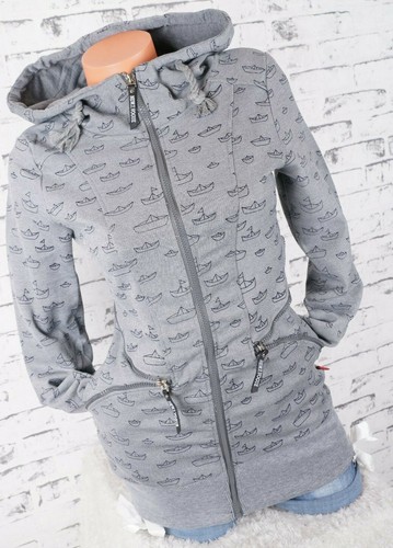 Damen Piquet Jacke Slim Fit Kapuze Hoodie Fleece angeraut Boote S M L XL 2XL - Bild 8 von 59