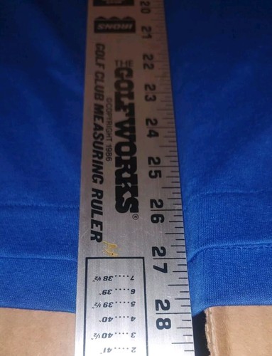 Vtg 90s Aged To Perfection Shirt Men's Blue Single Stitch Funny Size L - Picture 13 of 16
