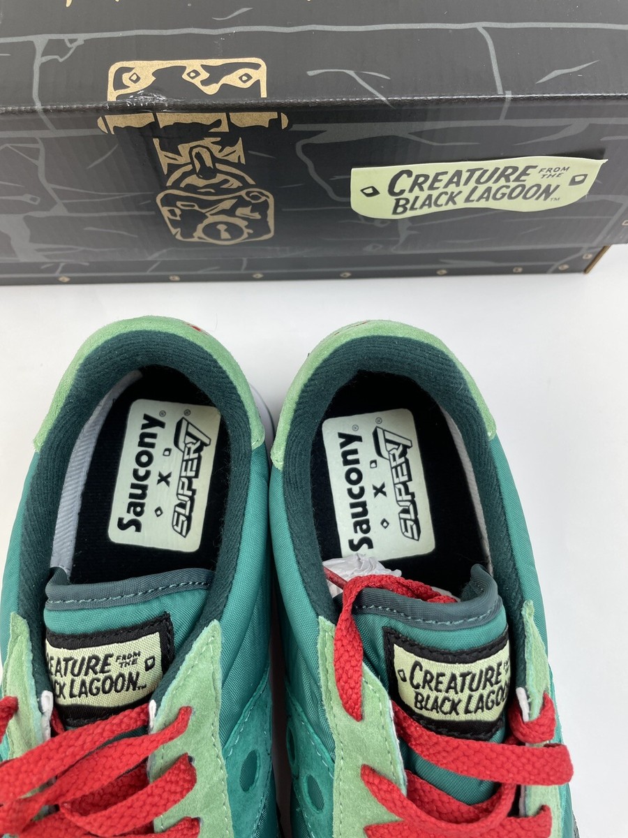 RICOU BROWNING signed SHOES SAUCONY Jazz 10 CREATURE BLACK LAGOON Super7 JSA