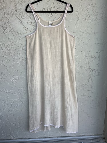Hahira J P Morgan Puett Maxikleid Damen One Size Beige Lagenlook Gaze Boho.