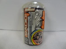 Vintage New NIB Quasar Auto-Seek FM Radio w/ Ballpoint Pen QP-5 Stereo Ear Bud's