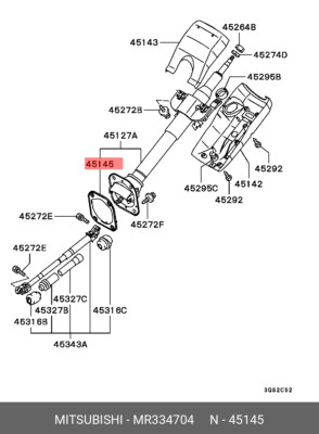 Original OE Dichtung Lenksäule MR334704 für Mitsubishi MR33-4704