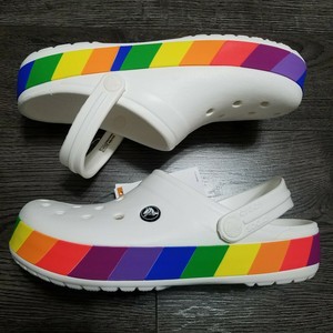 crocs rainbow crocband