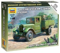 Sowjetischer Wwii Lkw Zis-5 1:100 Plastik Modellbausatz Zvezda