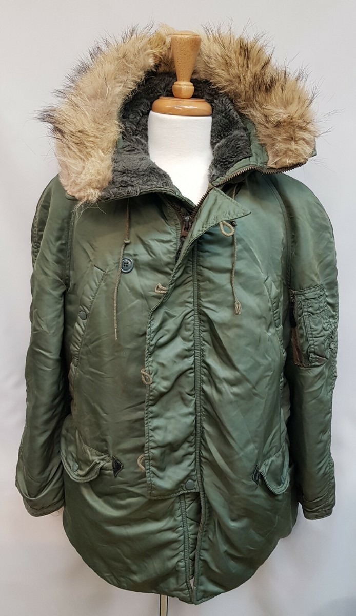 Rare Genuine 1960s Nylon USAF N3B Cold Weather Parka Jacket