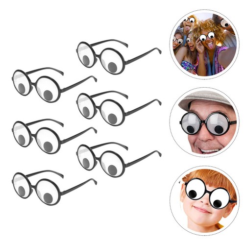 6 Pcs Lustige Augapfelbrille Spaßbrille Mit Augen Für Erwachsene