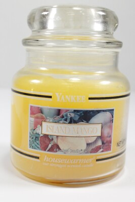 Yankee Candle Island Mango 14.5oz Jar Candle - Lightly Burned