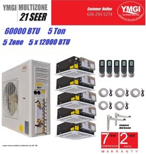 Ymgi 60000 Btu 5 Zone Ductless Mini Split Air Conditioner Heat Pump 220v Feb