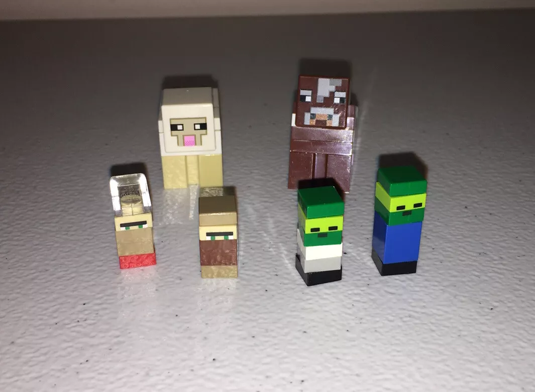 Minecraft cartela com 6 boneco lego