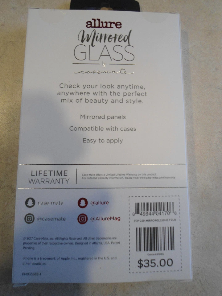 iPhone - 6S | 7 - Glass Screen Protector - CASE-Mate - Allure Mirrored Glass - Image 2 of 2