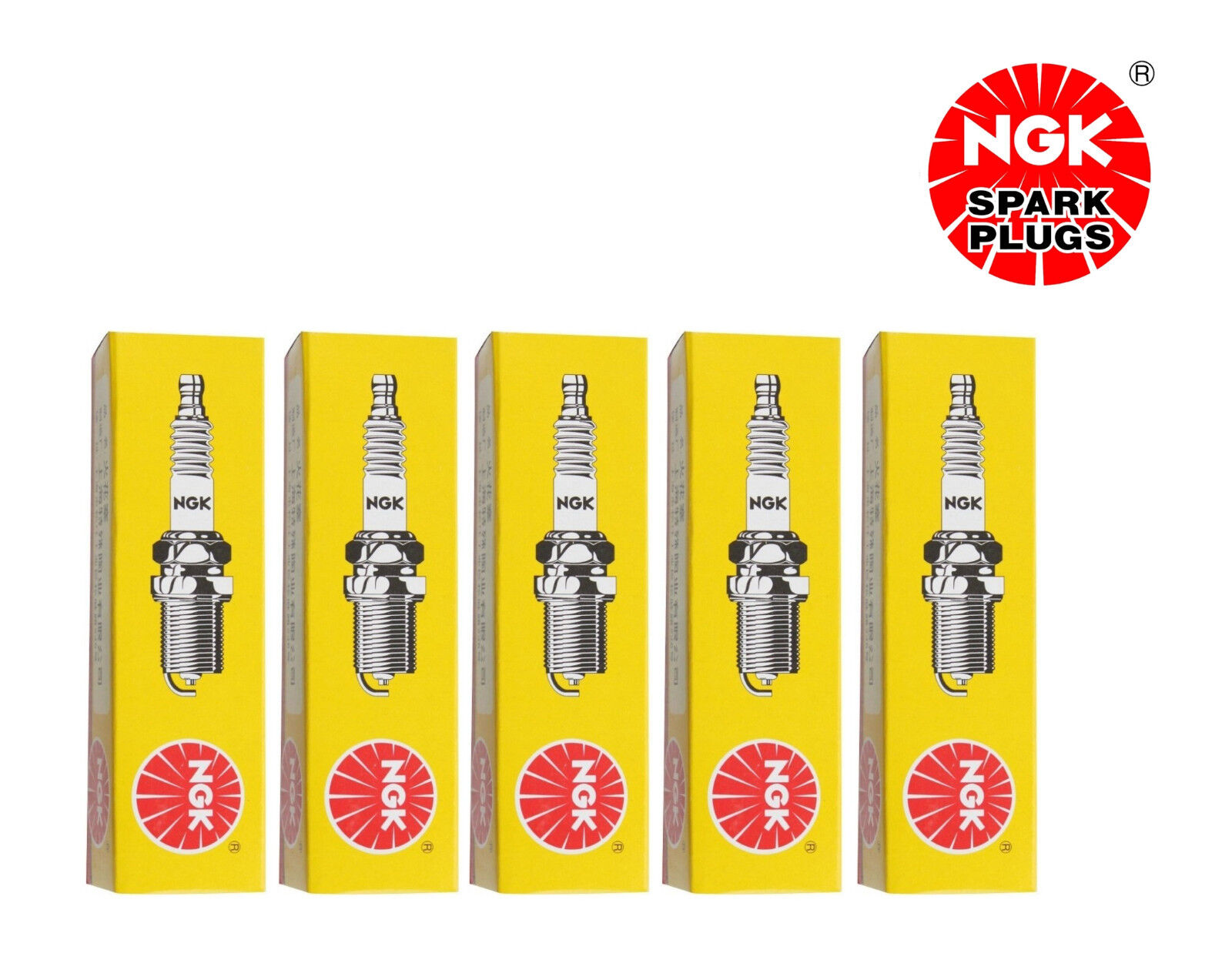 NGK Standard Spark Plugs BKR6EQUA 5767 Set of 5