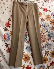 Chaps Women’s 14 Slacks Trousers Lined Pleated Tan Camel Wool Grandpacore