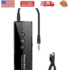 Upgraded Bluetooth 5.3 Transmitter 3-in-1, Portable Wireless Rechargeable Tra...