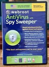 Webroot AntiVirus with Spy Sweeper Software