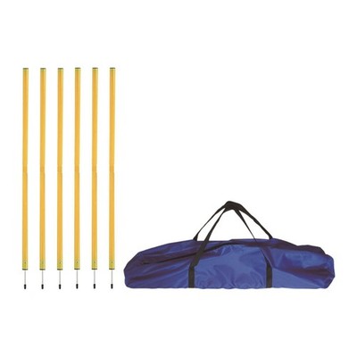 6PCS -Trainingsangilitätsmasten, einstellbare Fußballtrainingstasten für