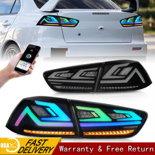 Led Rgb Tail Lights For Mitsubishi Lancer Evo X 2008-2020 Animation Rear Lamp Led Rgb Tail Lights For Mitsubishi Lancer Evo X 2008-2020 Animation Rear Lamp