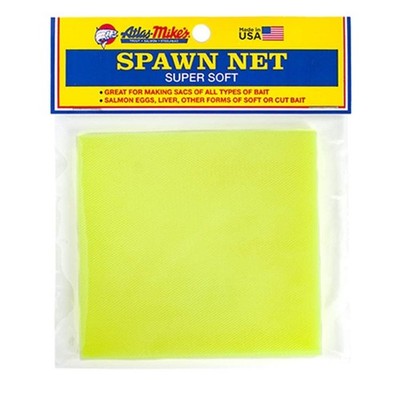Spawn Net Squares Great to Keep Fishing Together, Yellow, 4 X 4-Inch
