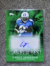 Chris Johnson 2009 Topps Career Best Auto Card #CBA-CJ - Tennessee Titans