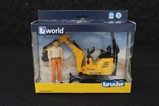 Bruder Toys 62002 JCB C8010 CTS Micro Excavator & Construction Worker