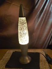 Vintage Silver Glitter Lava Lamp 19.5 Inches Tall Model: LP-50B