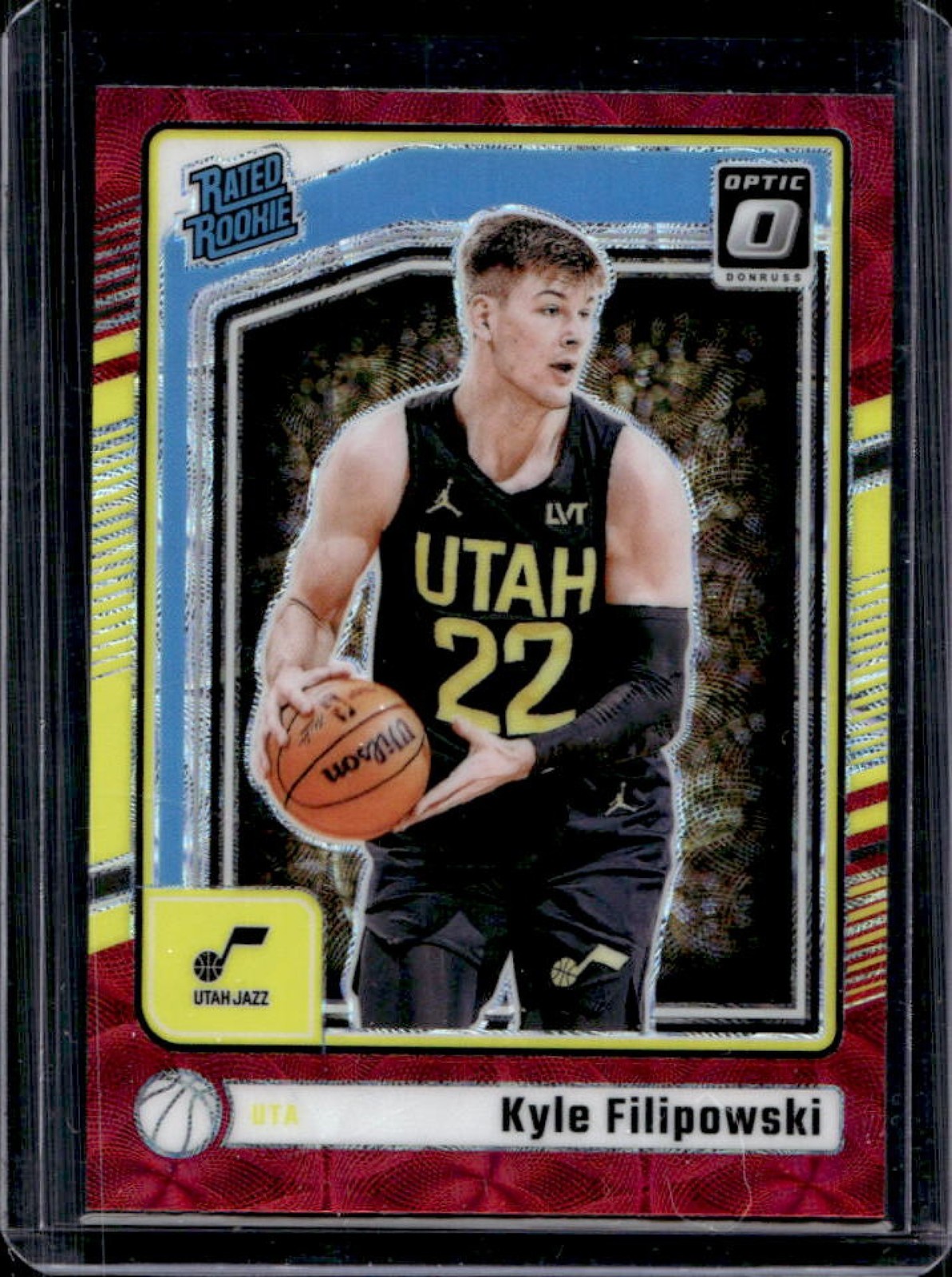 2024-25 Donruss Optic Kyle Filipowski Red International Prizm Rated Rookie #300