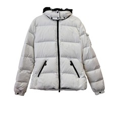 Moncler White Bady Hooded Short Down Jacket S...