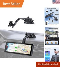 Extended Carplay Mount, 360 Flexible Windshield Dashboard Suction Cup Bracke...
