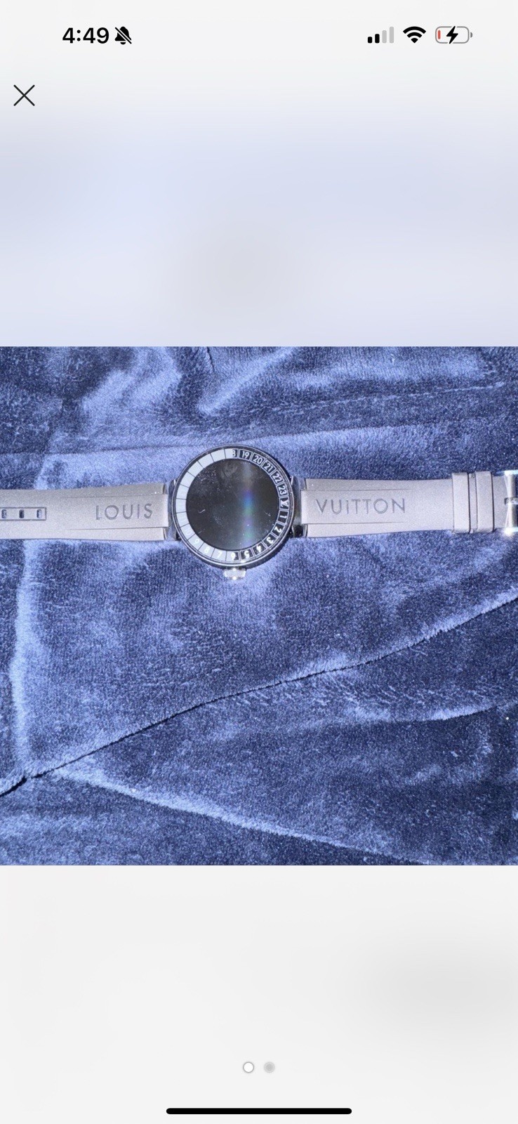 Louis Vuitton Tambour Horizon Light Up Connected Watch  In Black Authentic
