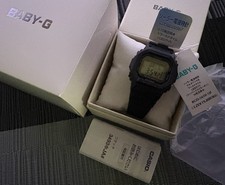 CASIO BABY-G BGD-5650-1JF Black Chronograph Digital Women's Watch New in Box