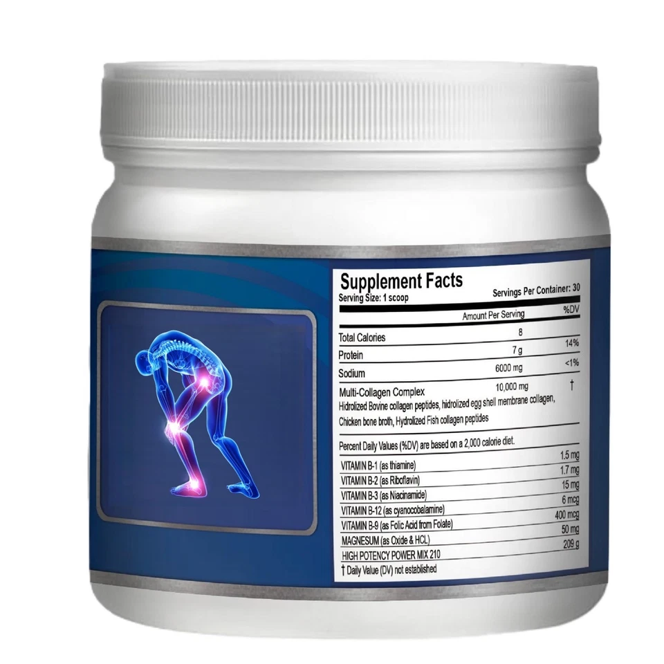 Polvo colágeno polvo hidrolizado Colágeno cabello piel uñas hueso articulación soporte Foto 4 de 4