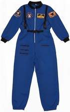 MEN'S SPACE SHUTTLE ASTRONAUT BLUE JUMPSUIT HALLOWEEN COSTUME SPACE SUIT, LARGE
