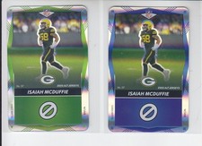 2 - 2025 NFL UNO Elite Alt ISAIAH MCDUFFIE Foil SP Green + Blue Packers #117