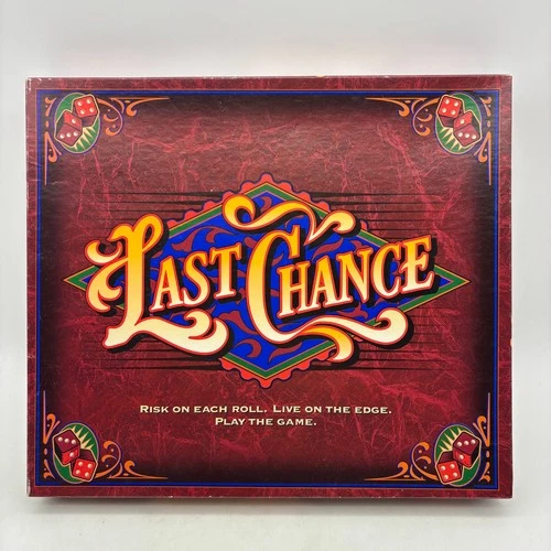 VINTAGE Last Chance COMPLETE Milton Bradley 1995 Bidding Dice Game