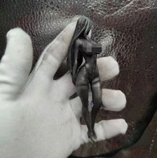 12cm Chinese Bronze Bronze Statue Hand Carved Girl Statue