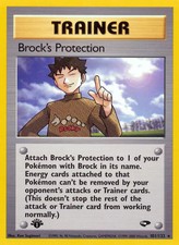 Brock's Protection- 101/132 - Pokemon Gym Challenge 1st Edition Card WOTC LP on eBay