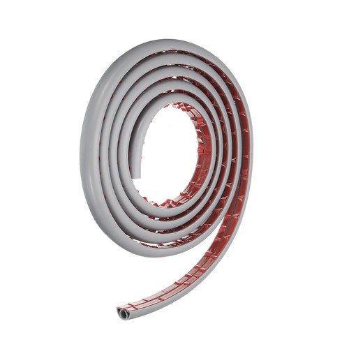 8ft Cord Cover Floor W0.3"xH0.3" Hide Extension Cable Wire Covers Grey - Photo 3/7