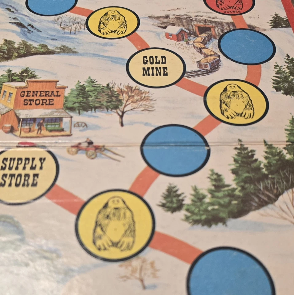 Vintage 1977 Big Foot Giant Snow Monster Game Milton Bradley Board & Box Only - Image 4 of 4