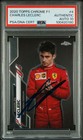 2020 Topps Chrome F1 #4 Charles Leclerc Signed Rookie Card PSA/DNA AUTO 10 RC