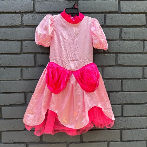 Disney Cinderella Super Mario Prinzessin Pfirsich Mädchen Halloween Kostüm Kleid 4-6 S - Bild 2 von 42